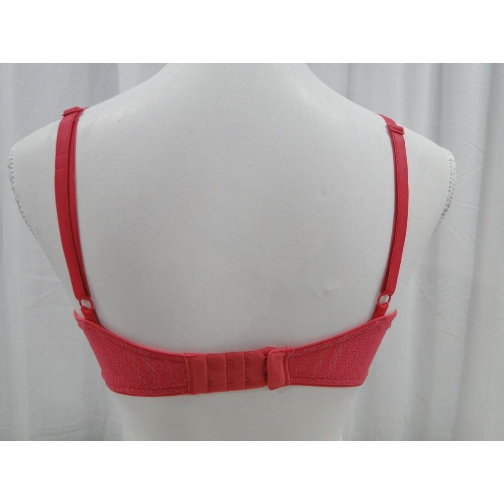 Victorias Secret Unlined Demi Sheer lace Bra size 36C Pink - Picture 3 of 6